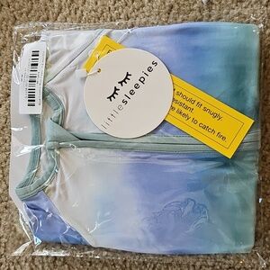 Little Sleepies Blue Cosmic Mist Bamboo Zippy 3-6M